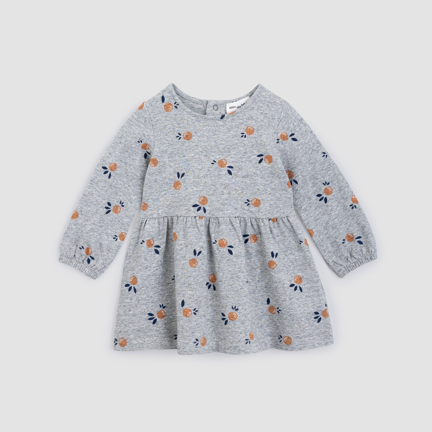 Miles the Label infant girl oranges print dress