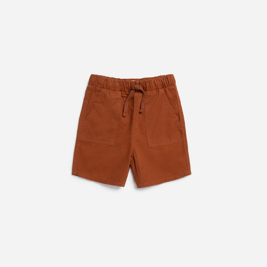 Miles the Label boys sandstone woven shorts