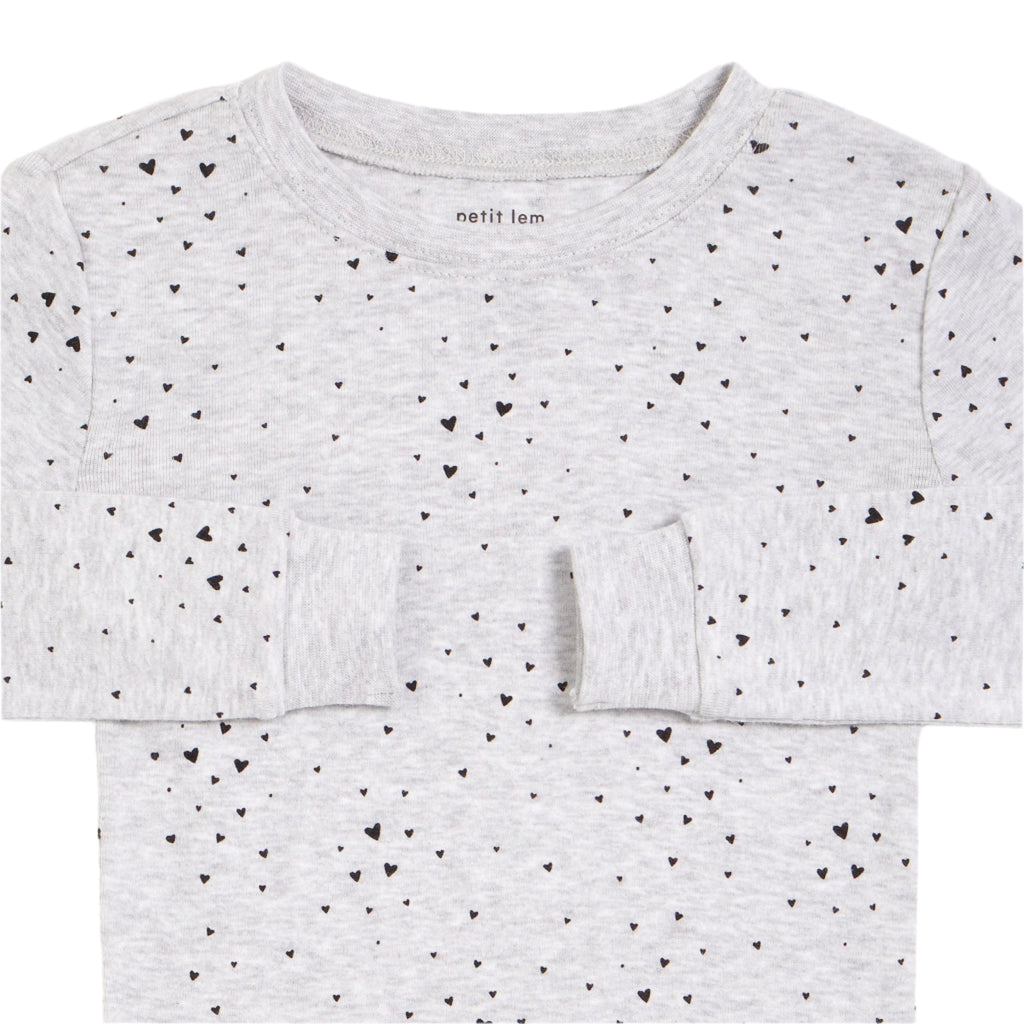 Petit Lem kids heart confetti pajamas