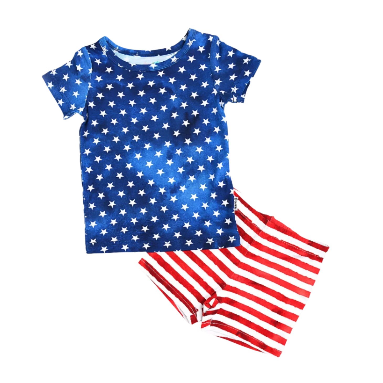 Gigi and Max infant tie dye stars and stripes set