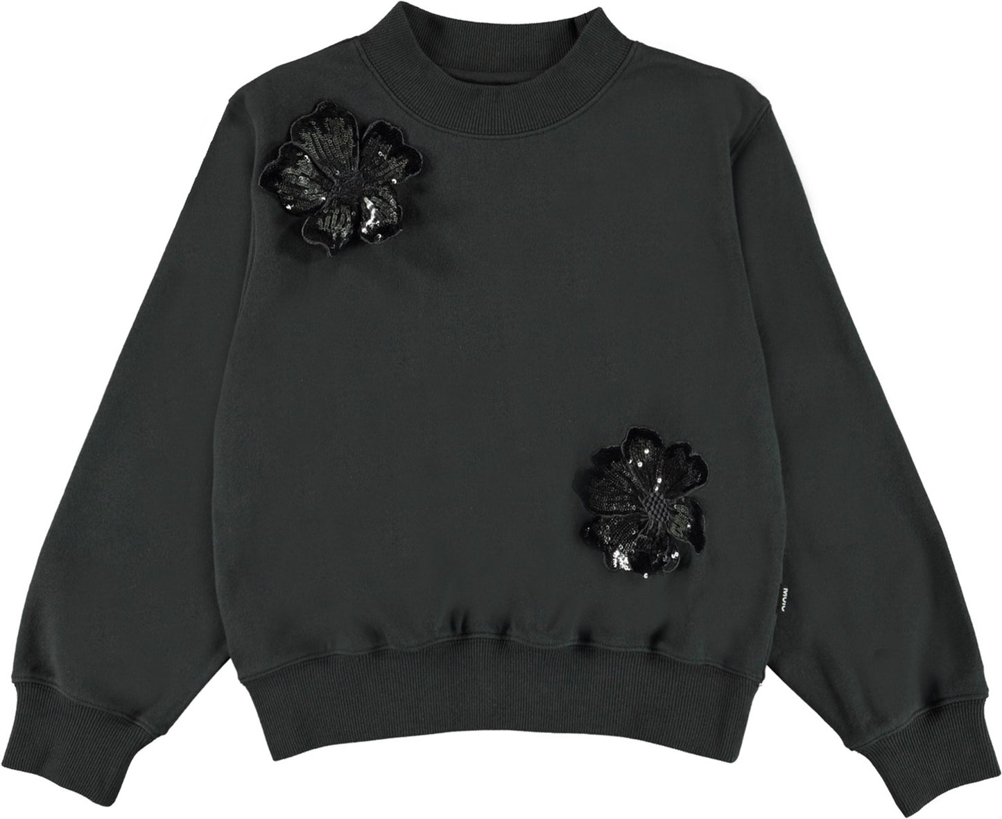 Molo girls marge sequin flower sweatshirt