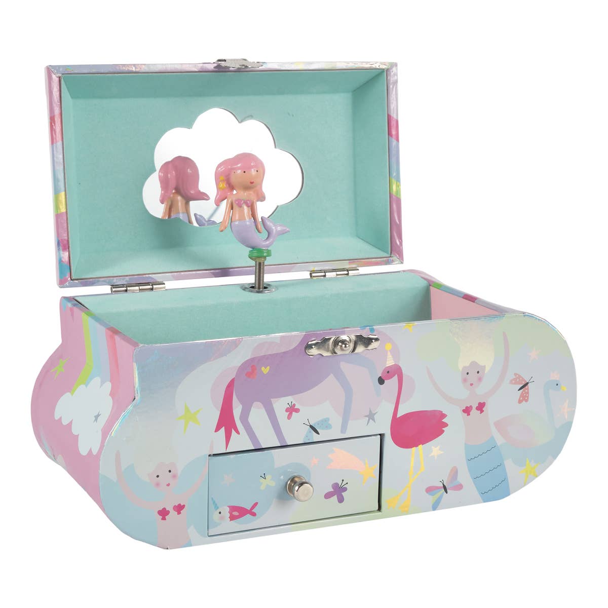 Floss & Rock cloud shape musical jewelry box