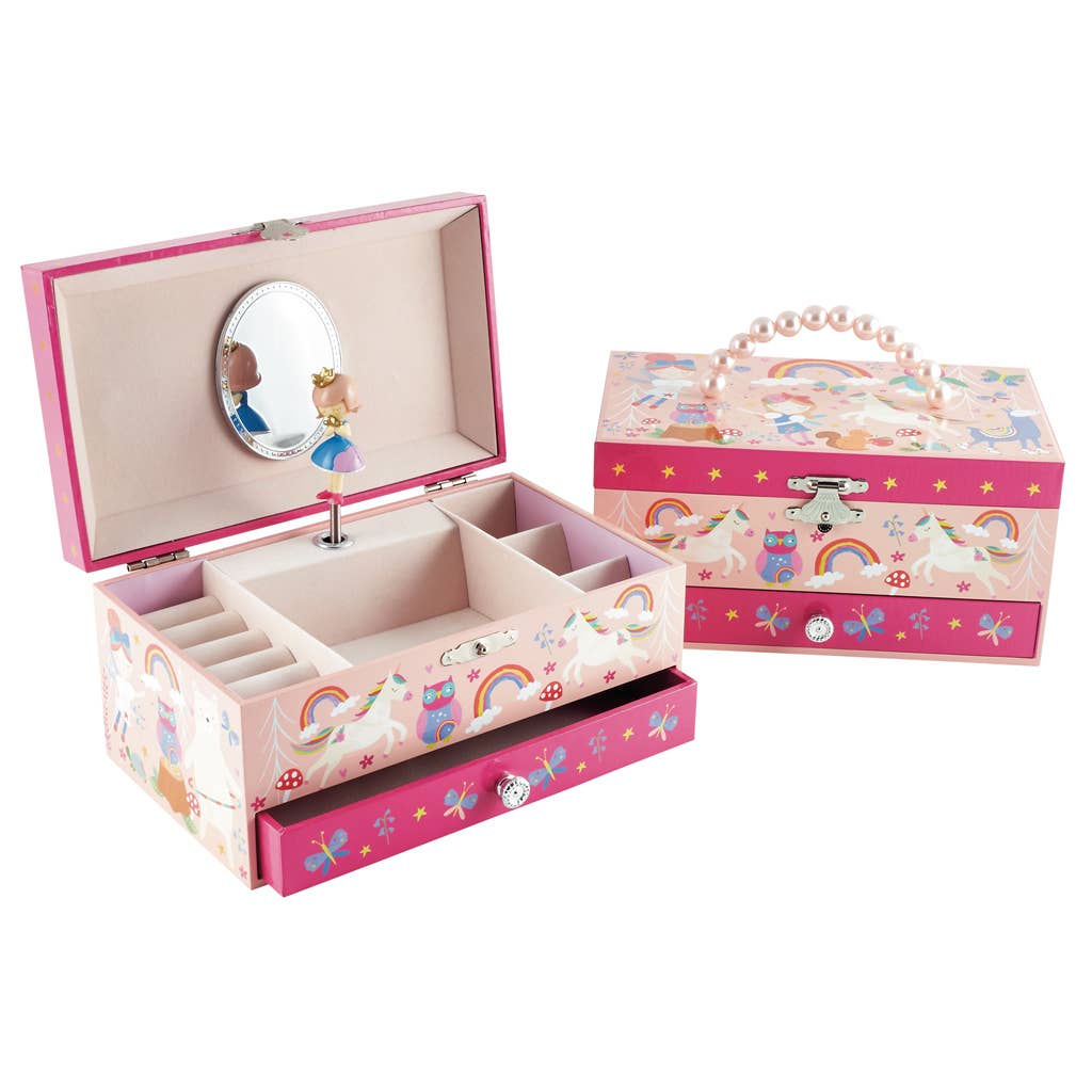 Floss & Rock rainbow woodland jewelry box