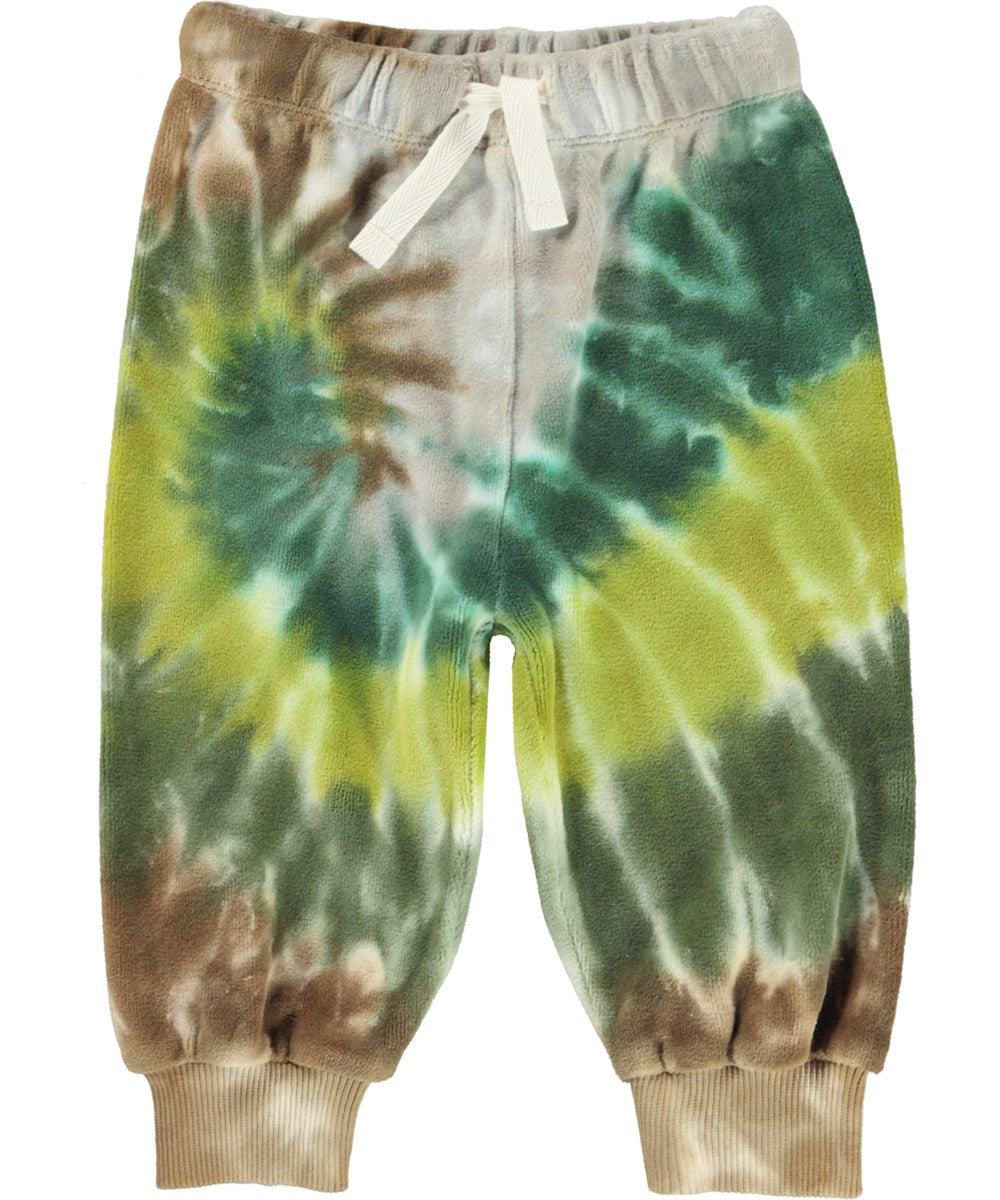 Molo infant simeon tie dye velour sweatpants