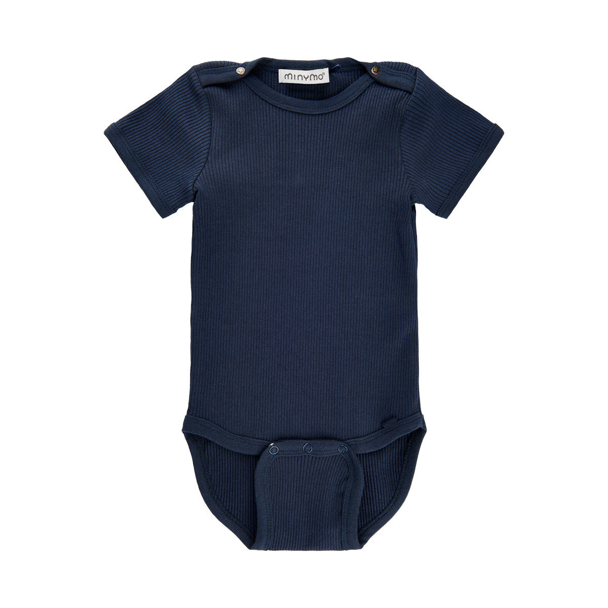 Minymo infant ribbed short sleeve onesie