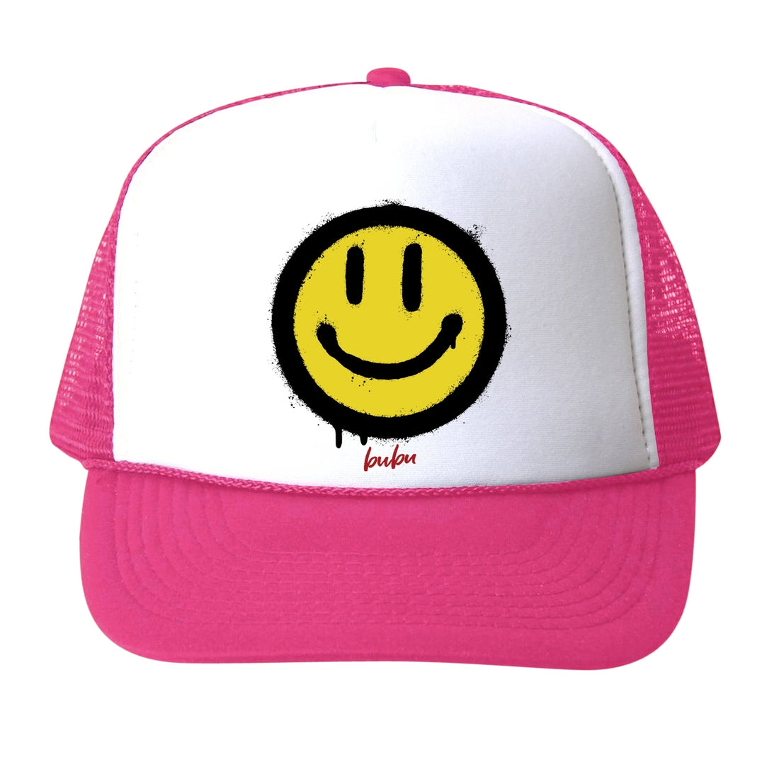Bubu all smiles trucker hat