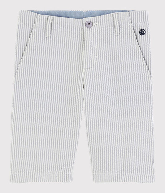 Petit Bateau seersucker stripe shorts
