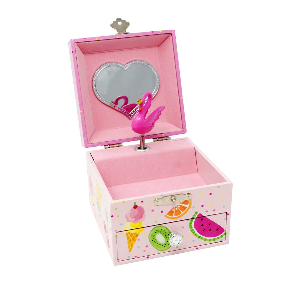Pink Poppy flamingo jewelry box