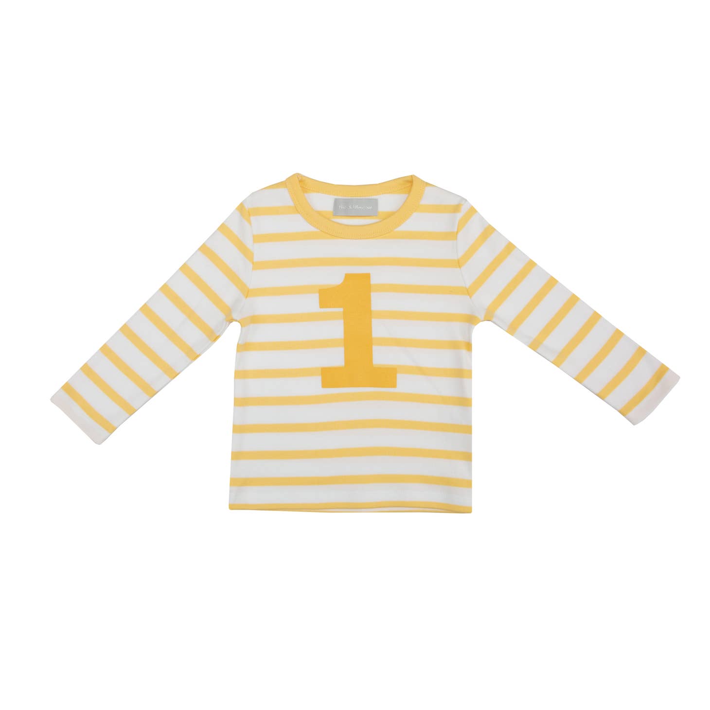 Bob & Blossom kids Breton striped number tee