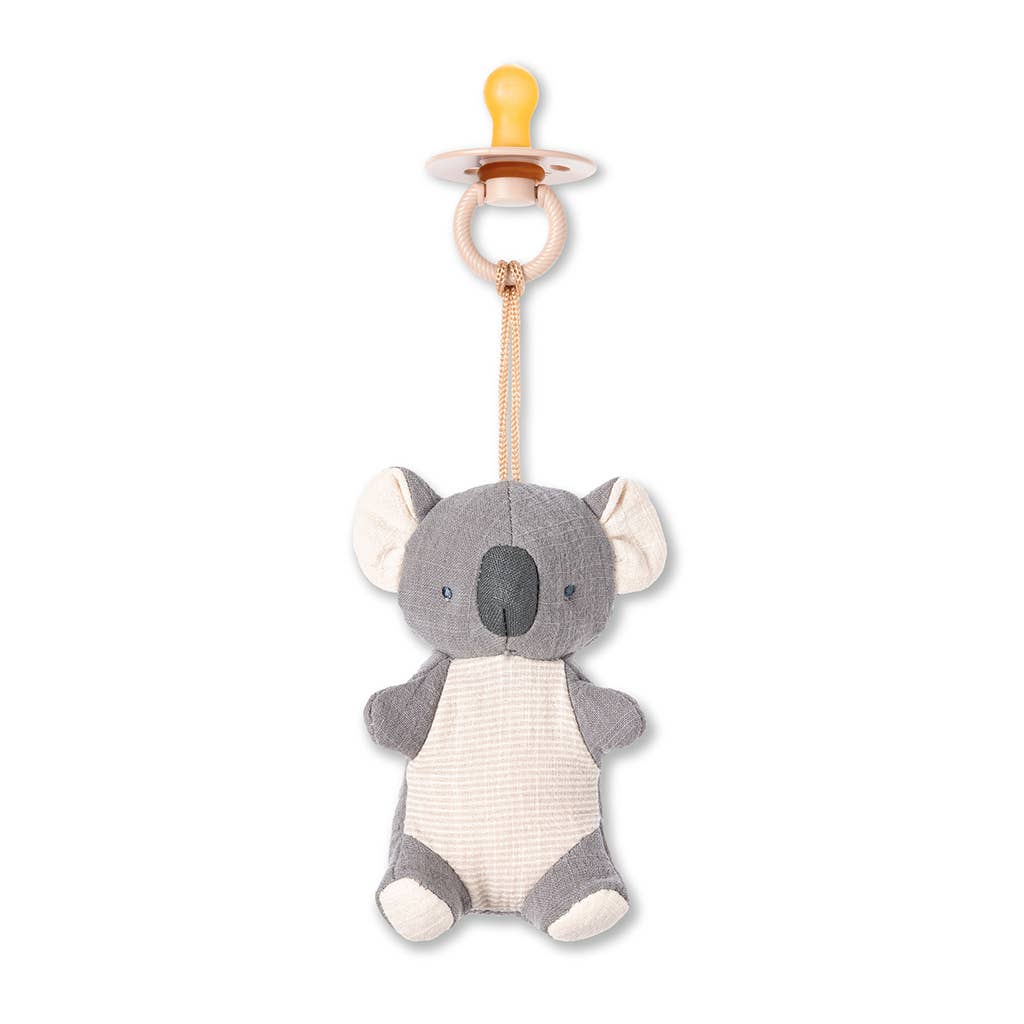 Itzy Ritzy bitzy pal natural rubber pacifier & stuffed animal