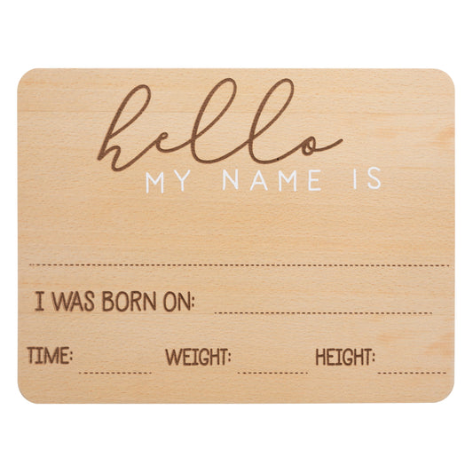 Pearhead fill-in baby arrival sign