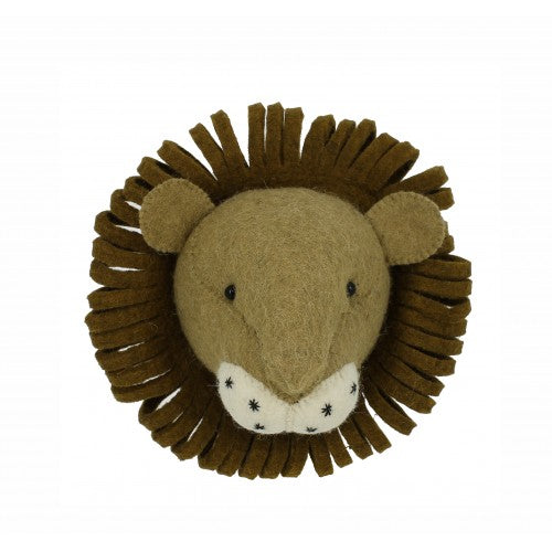 Fiona Walk mini lion head wall decor