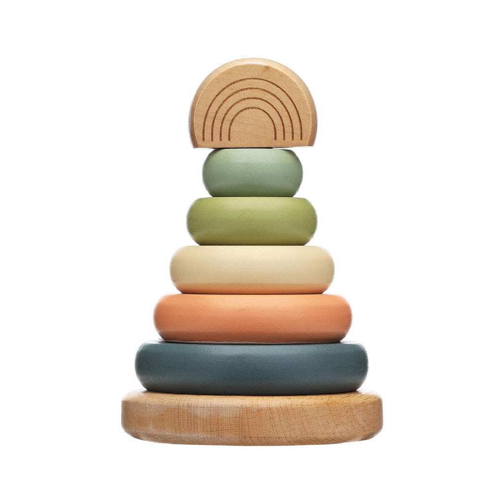 Pearhead wooden stacking toy