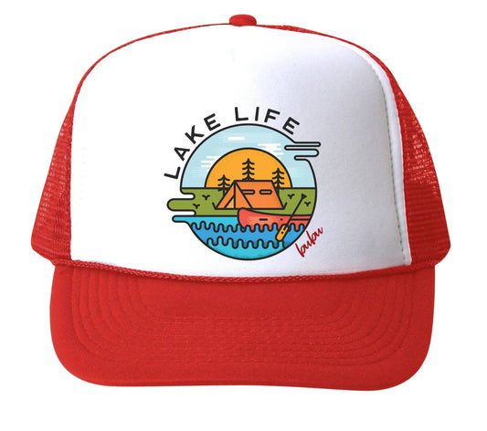 Bubu lake life trucker hat