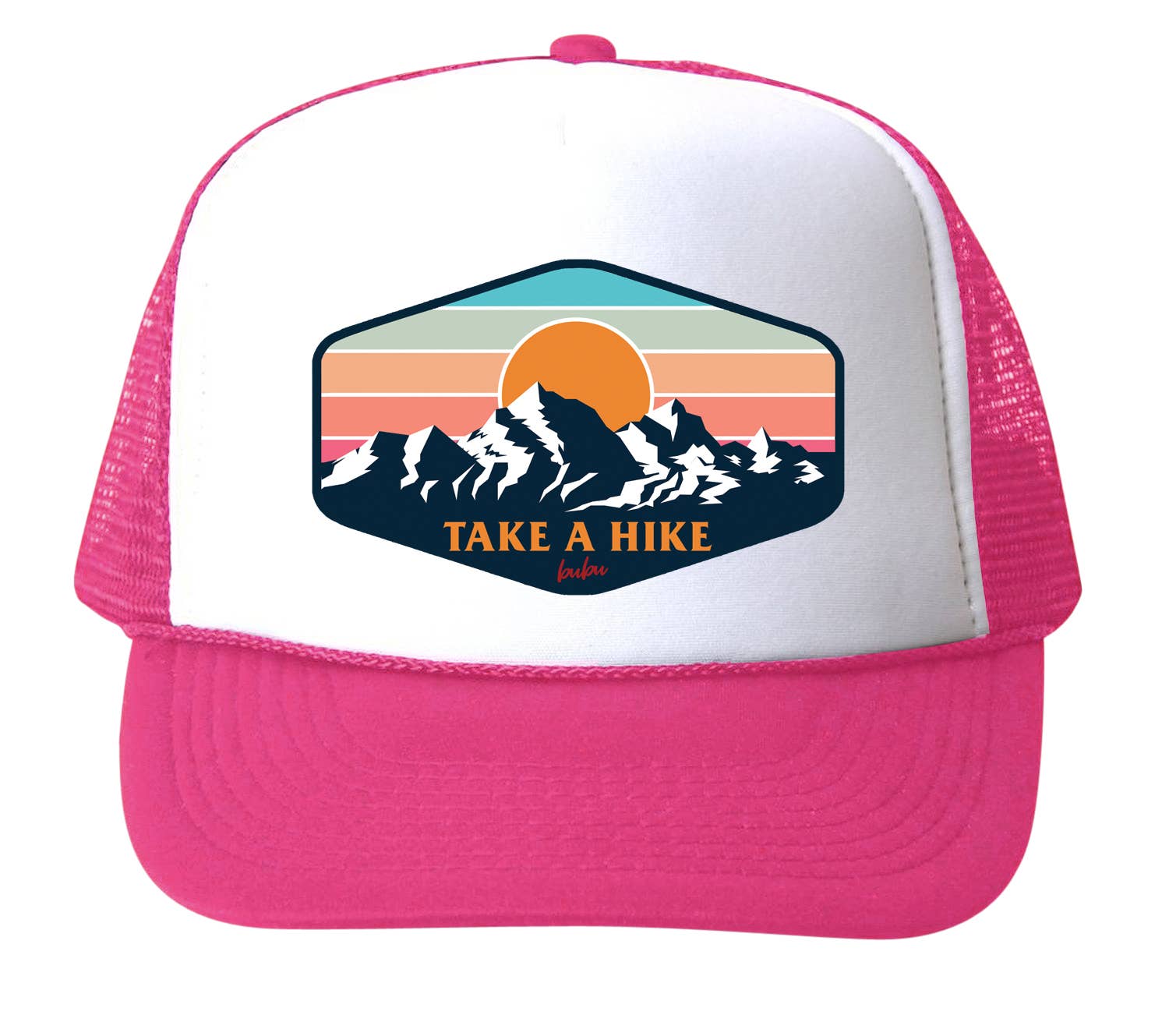 Bubu take a hike trucker hat