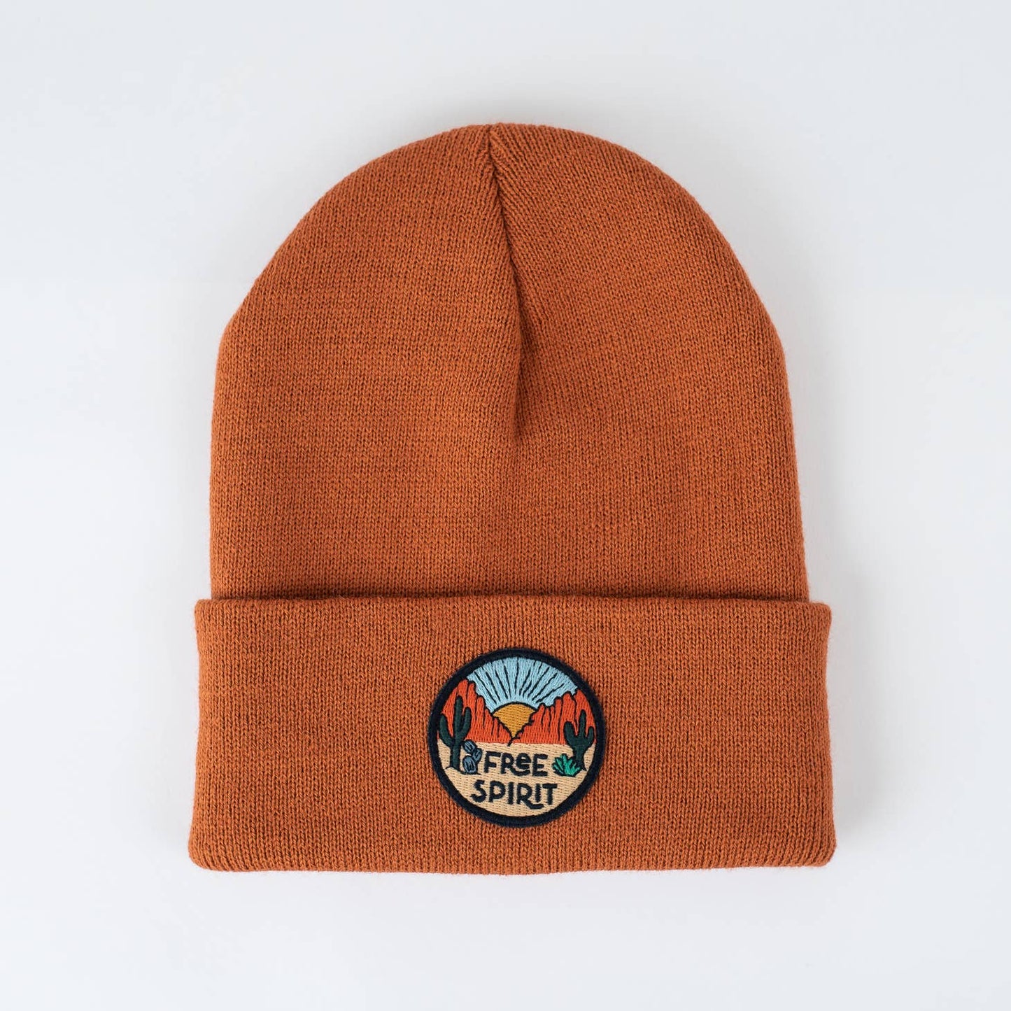 Seaslope embroidered patch beanie