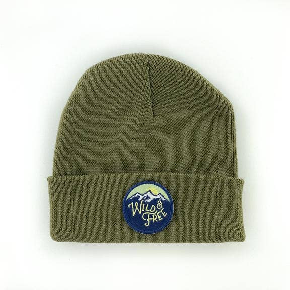 Seaslope embroidered patch beanie