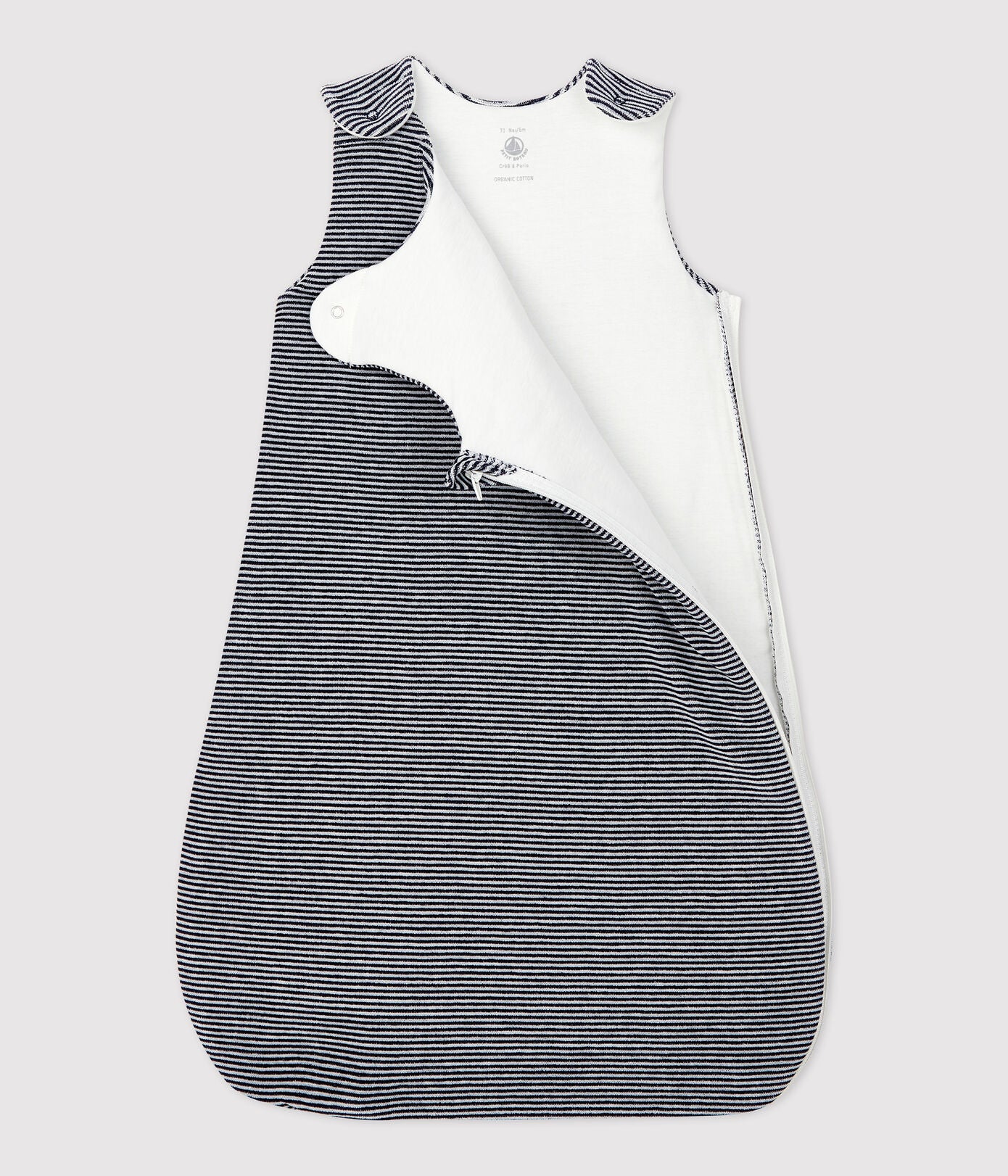 Petit Bateau stripe velour sleepsack