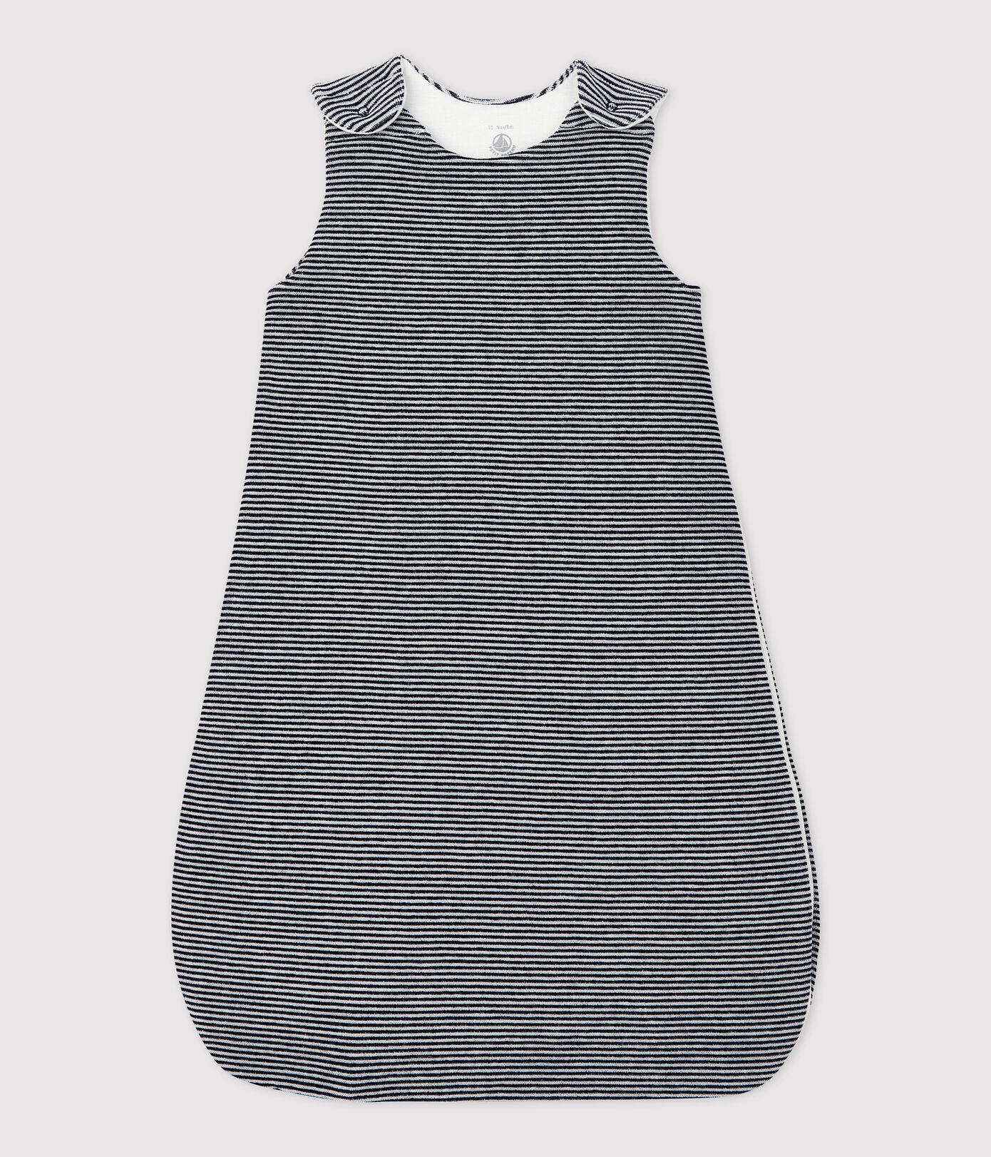 Petit Bateau stripe velour sleepsack