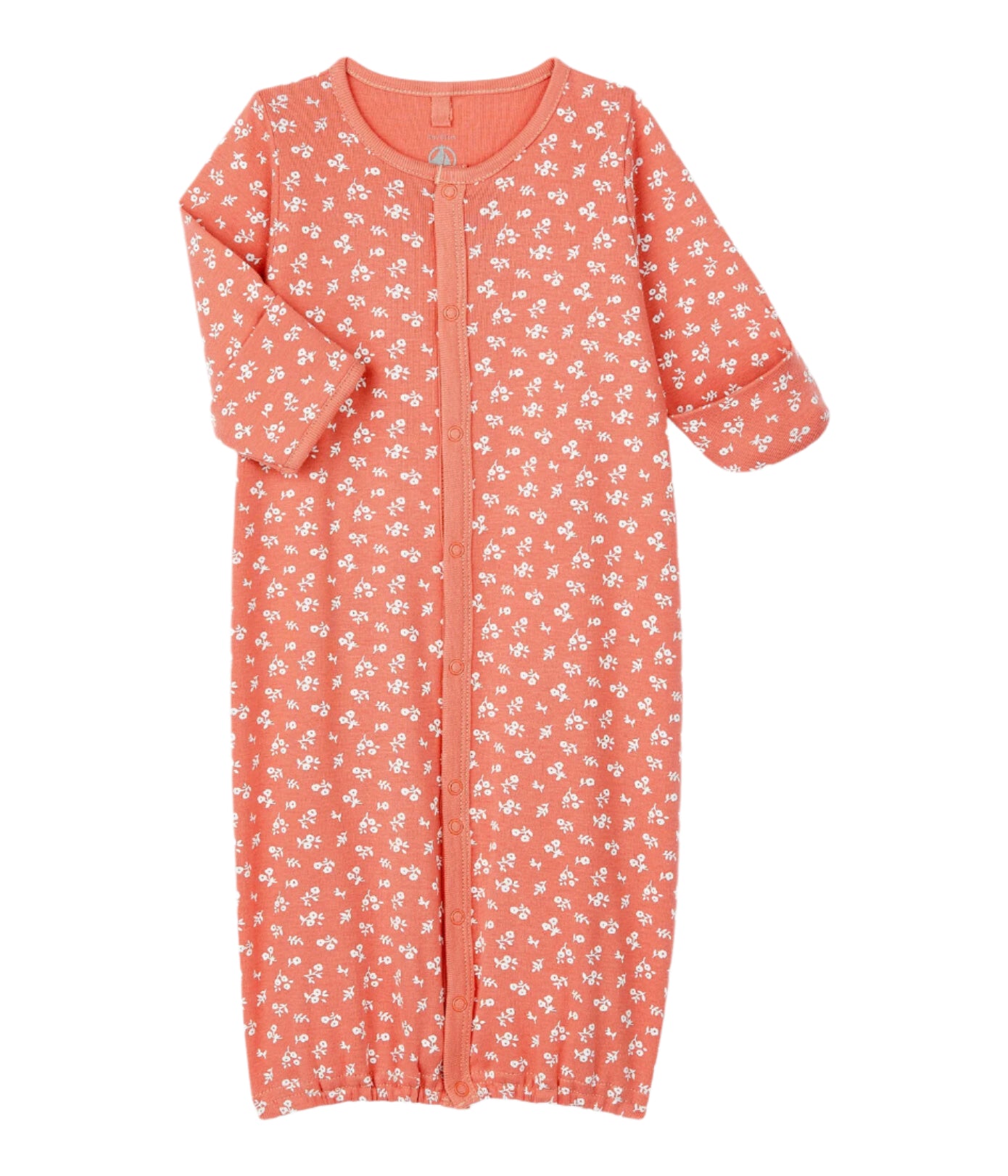 Petit Bateau infant girl printed converter gown