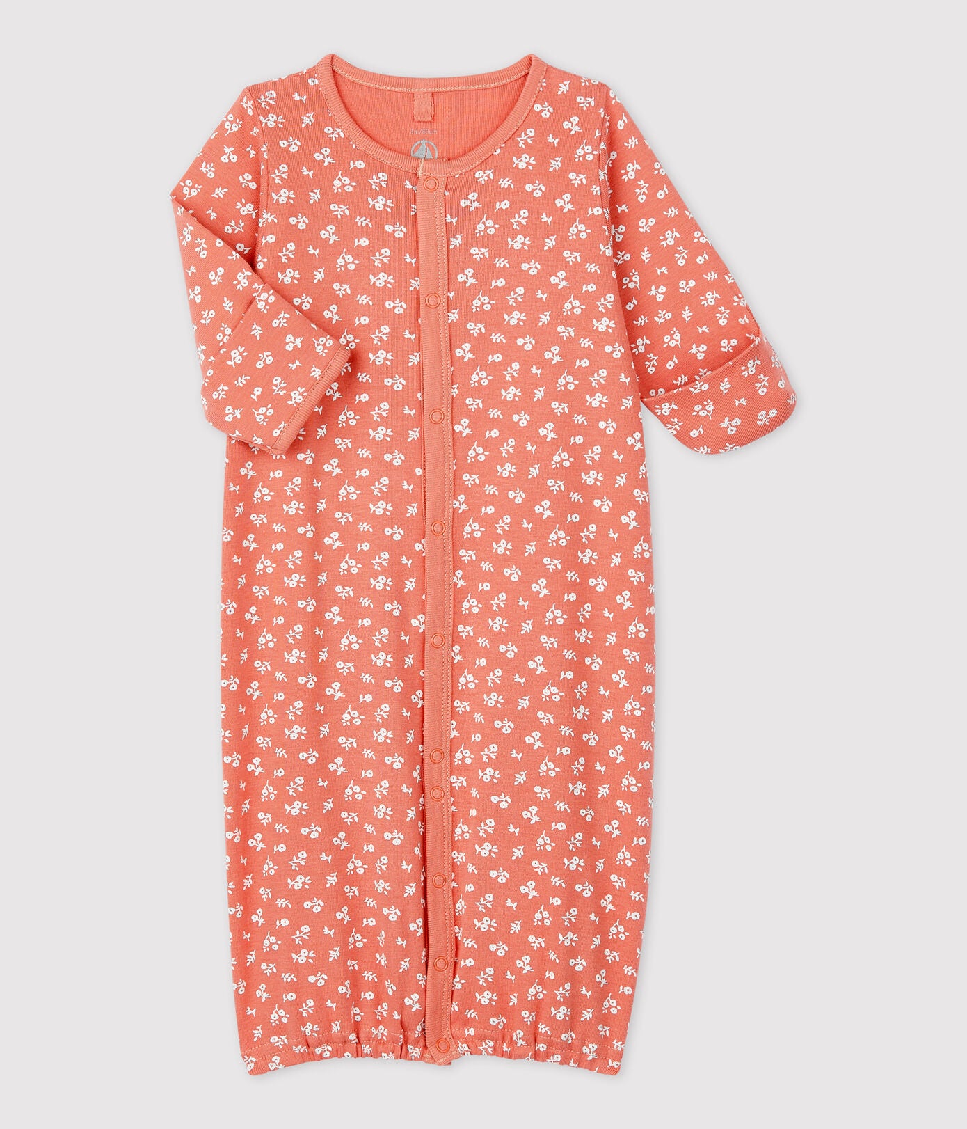 Petit Bateau infant girl printed converter gown