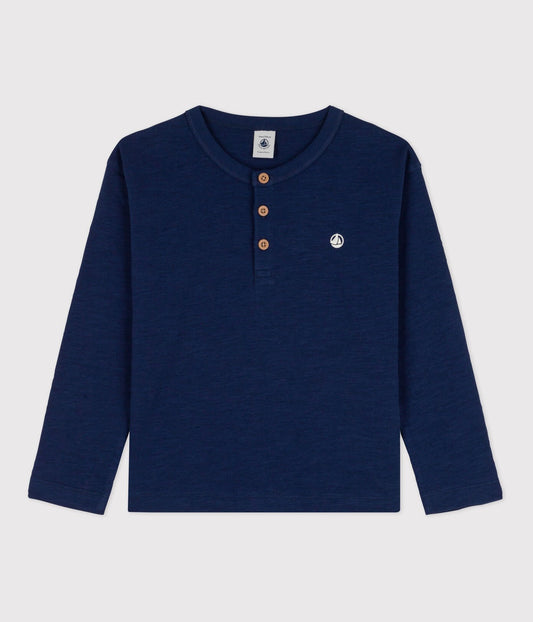 Petit Bateau boys henley shirt