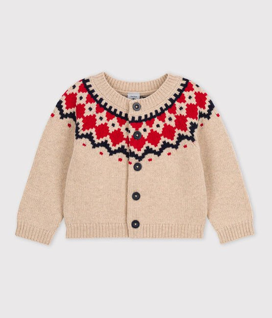 Petit Bateau infant jacquard sweater