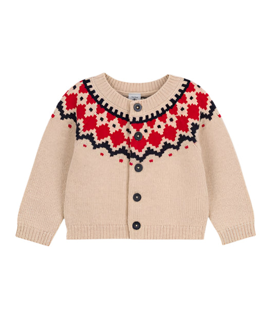 Petit Bateau infant jacquard sweater