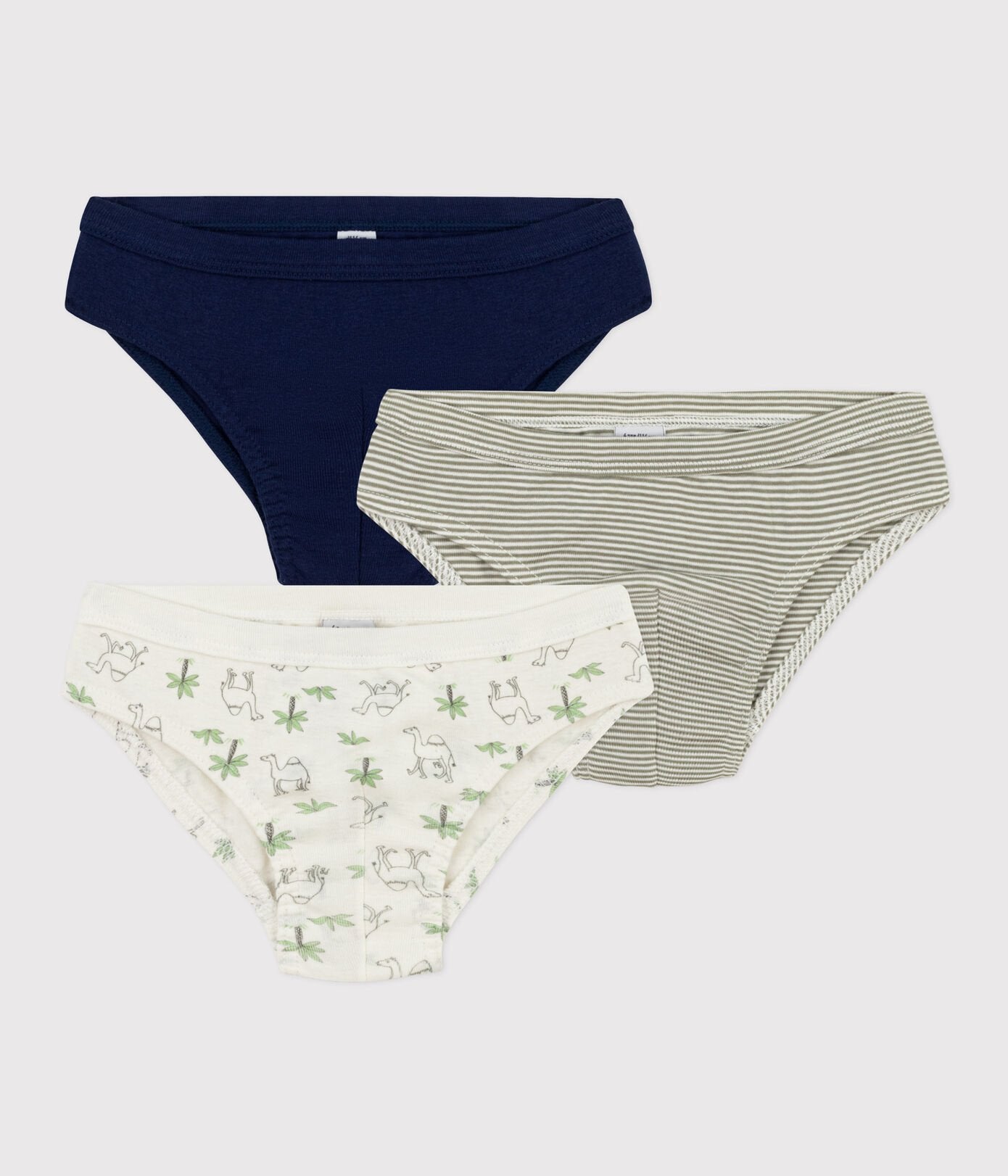 Petit Bateau 3-pack boys dromedary print underwear