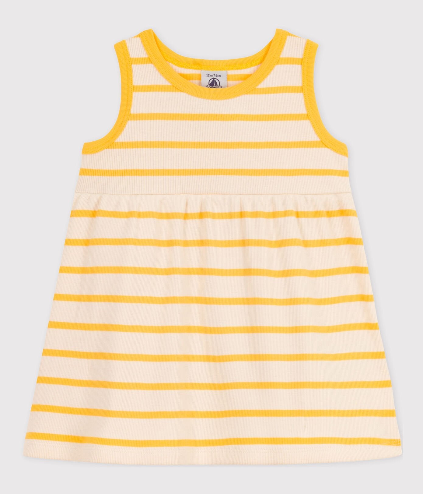 Petit Bateau infant girl stripe sleeveless dress