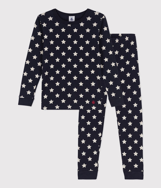 Petit Bateau kids star print pajamas