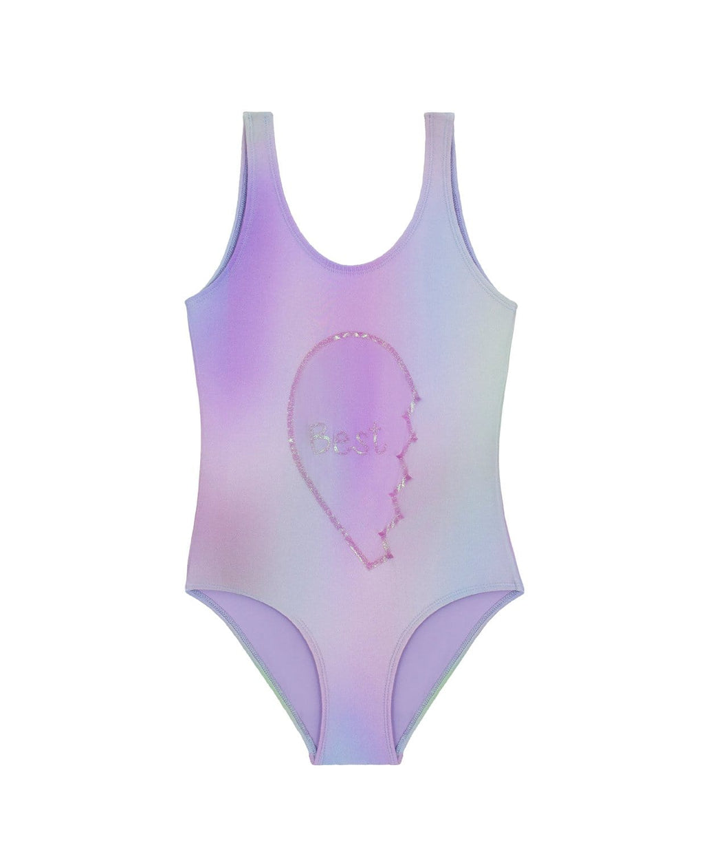 PQ Swim girls "best friends" one piece swimsuit
