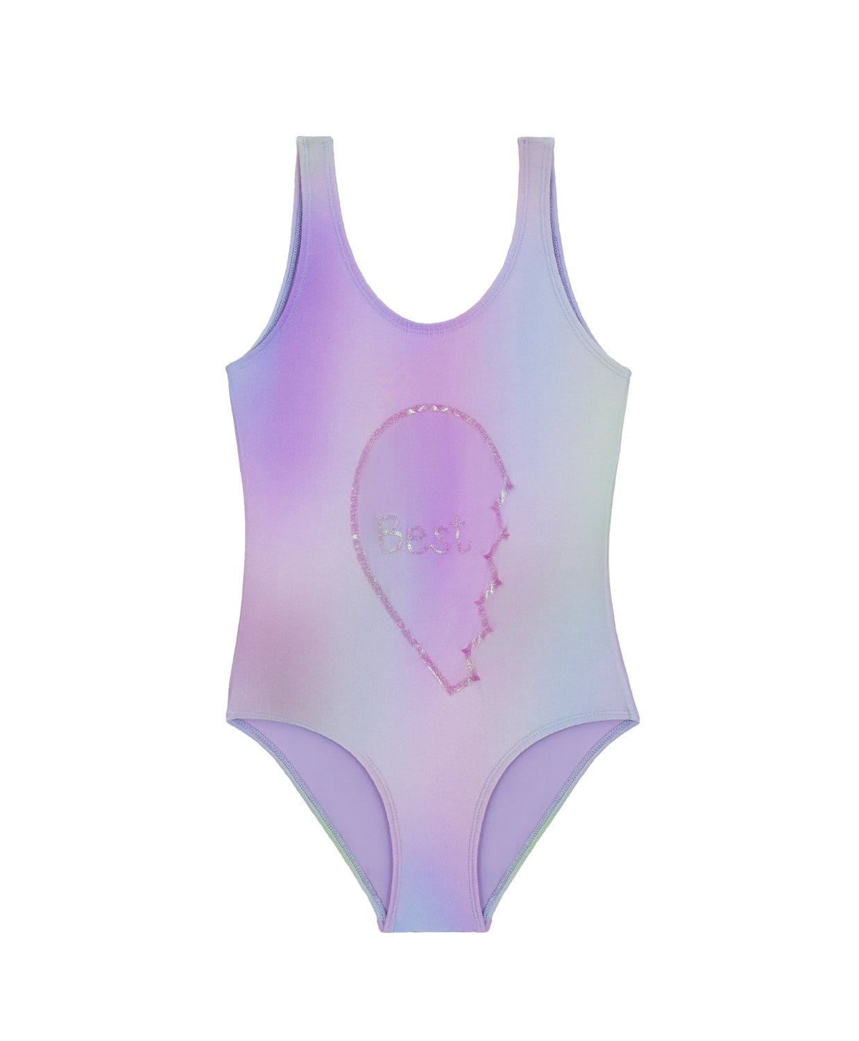 PQ Swim girls "best friends" one piece swimsuit