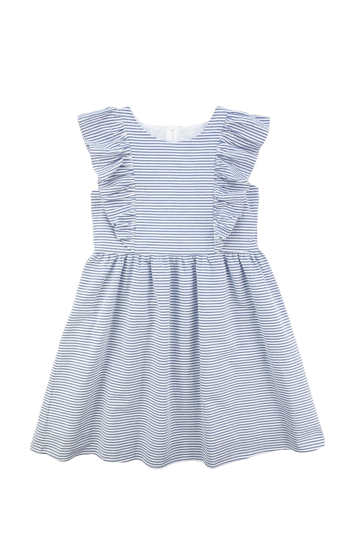 Florence Eiseman girls seersucker dress with ruffle front