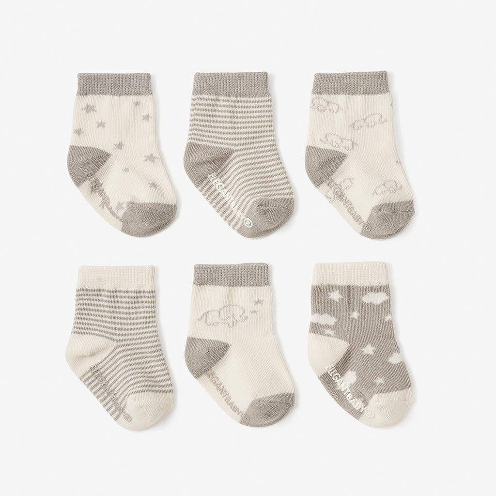 Elegant Baby 6-pack socks
