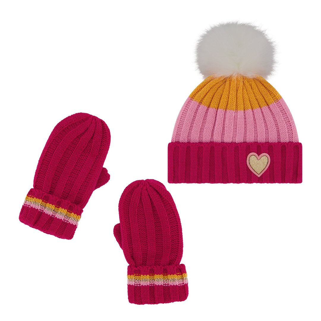 Andy & Evan kids hat & gloves set