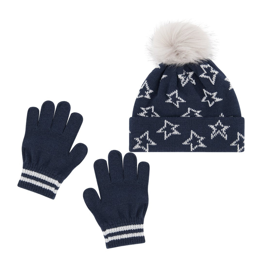Andy & Evan kids hat & gloves set