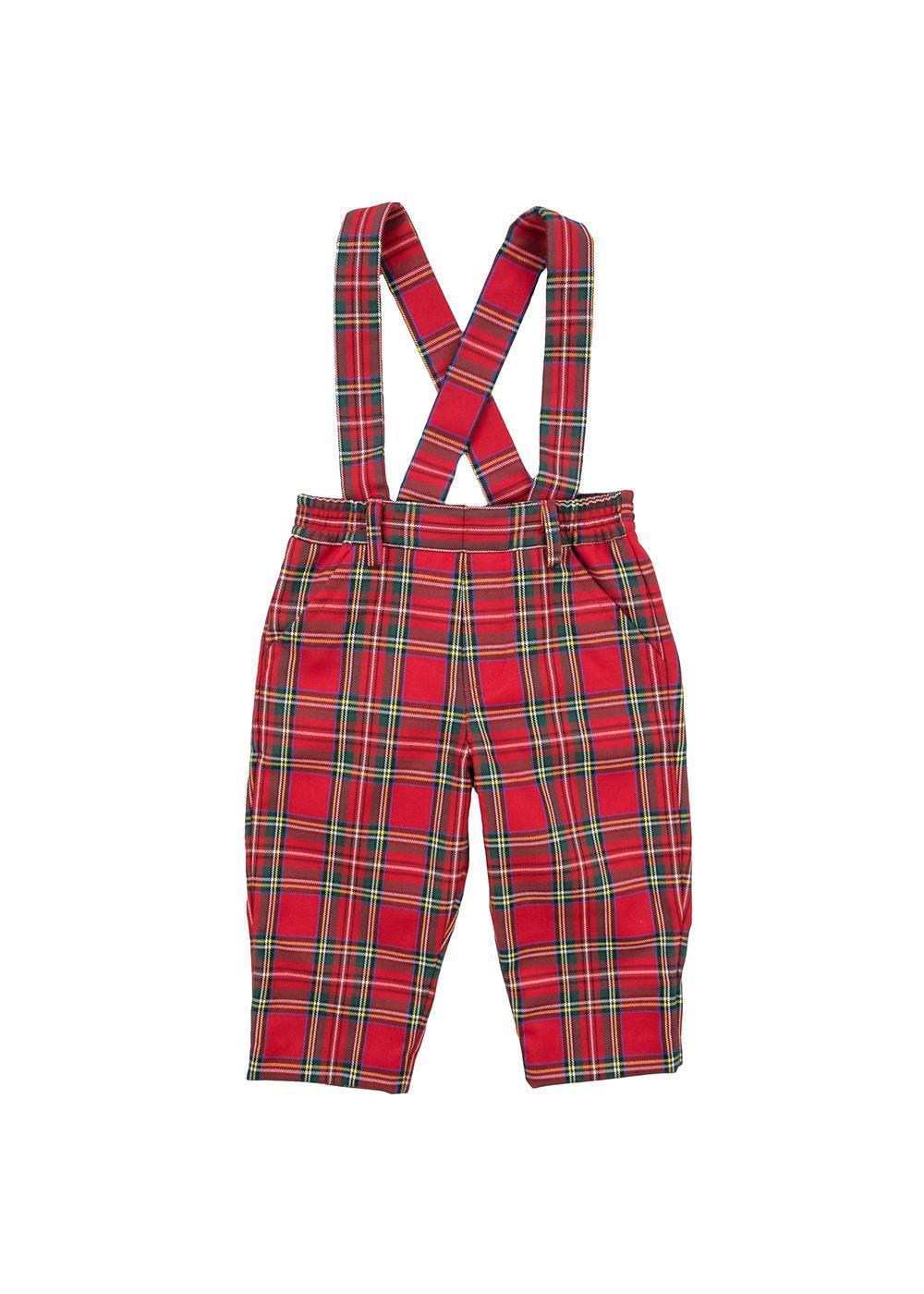 Florence Eiseman boys plaid suspender pants