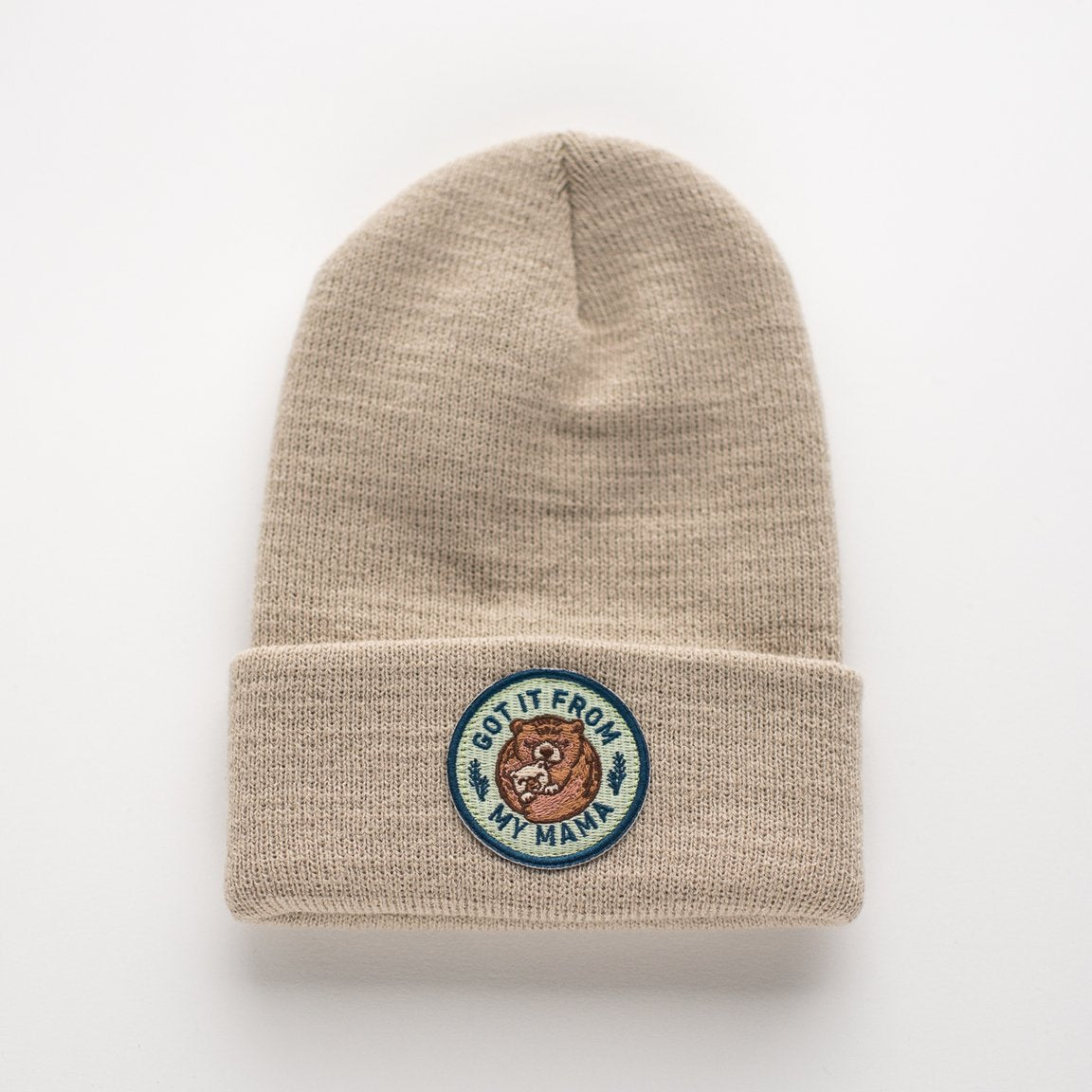 Seaslope embroidered patch beanie