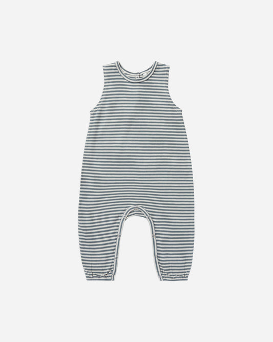 Rylee + Cru infant sea stripe mills jumpsuit