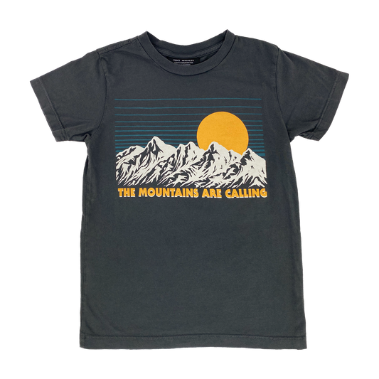 Tiny Whales kids mountains are calling tee