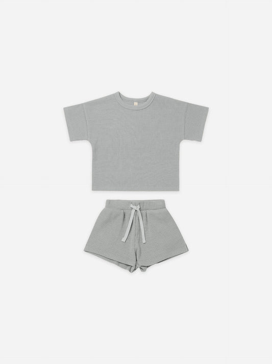 Quincy Mae waffle short set