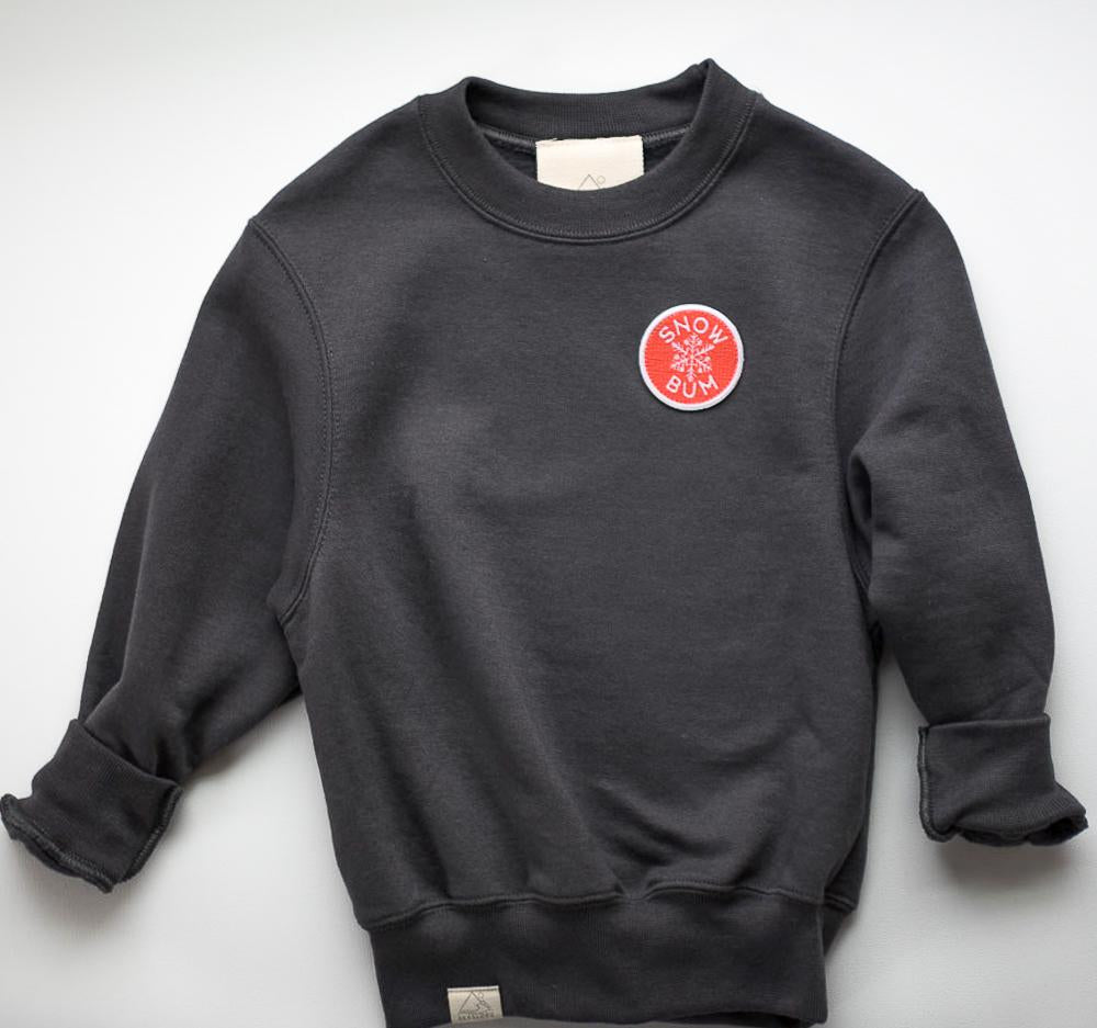 Seaslope kids embroidered patch sweatshirt