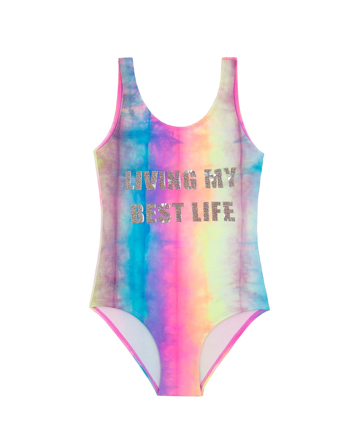 PQ Swim girls best life tie dye swimsuit