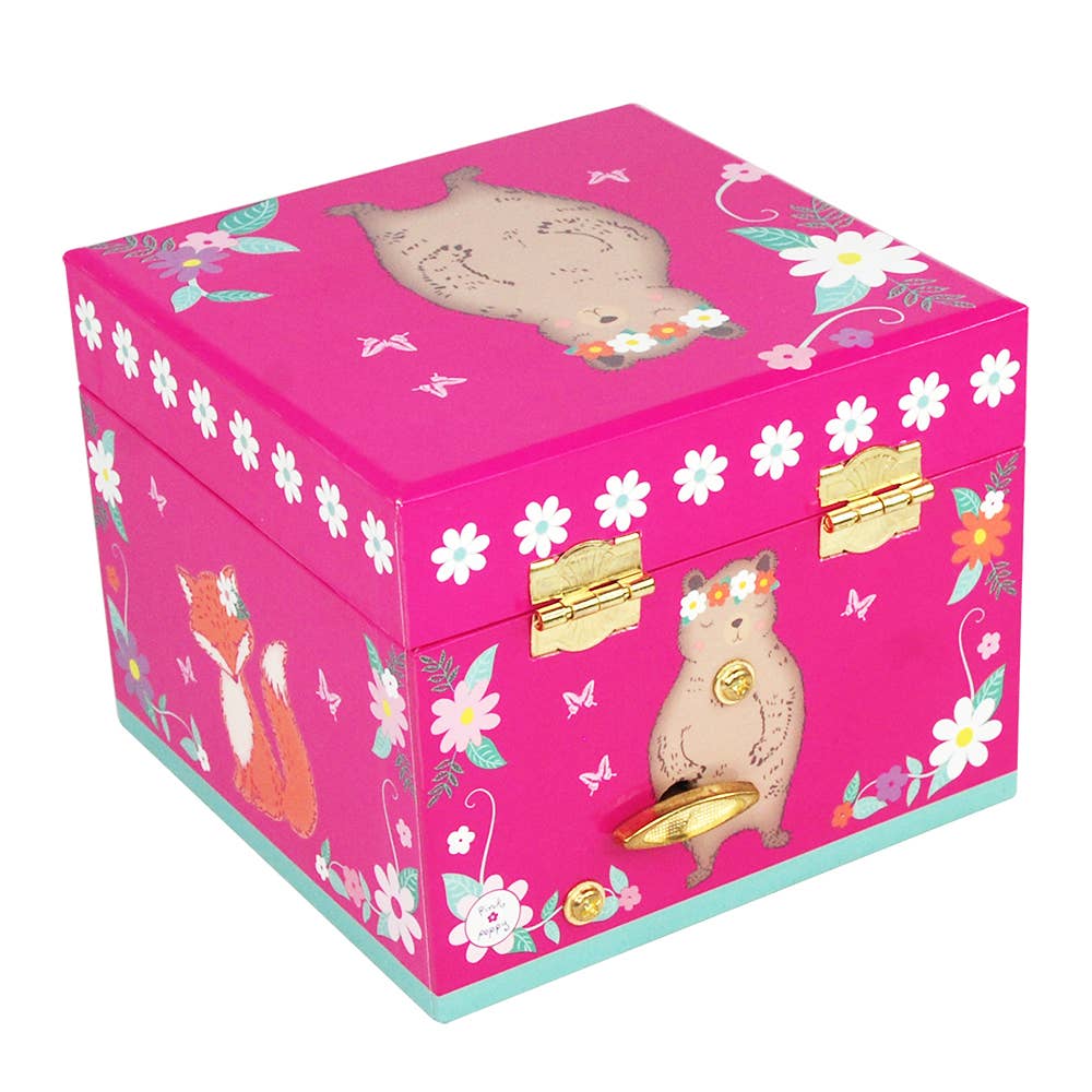Pink Poppy into the woods music box