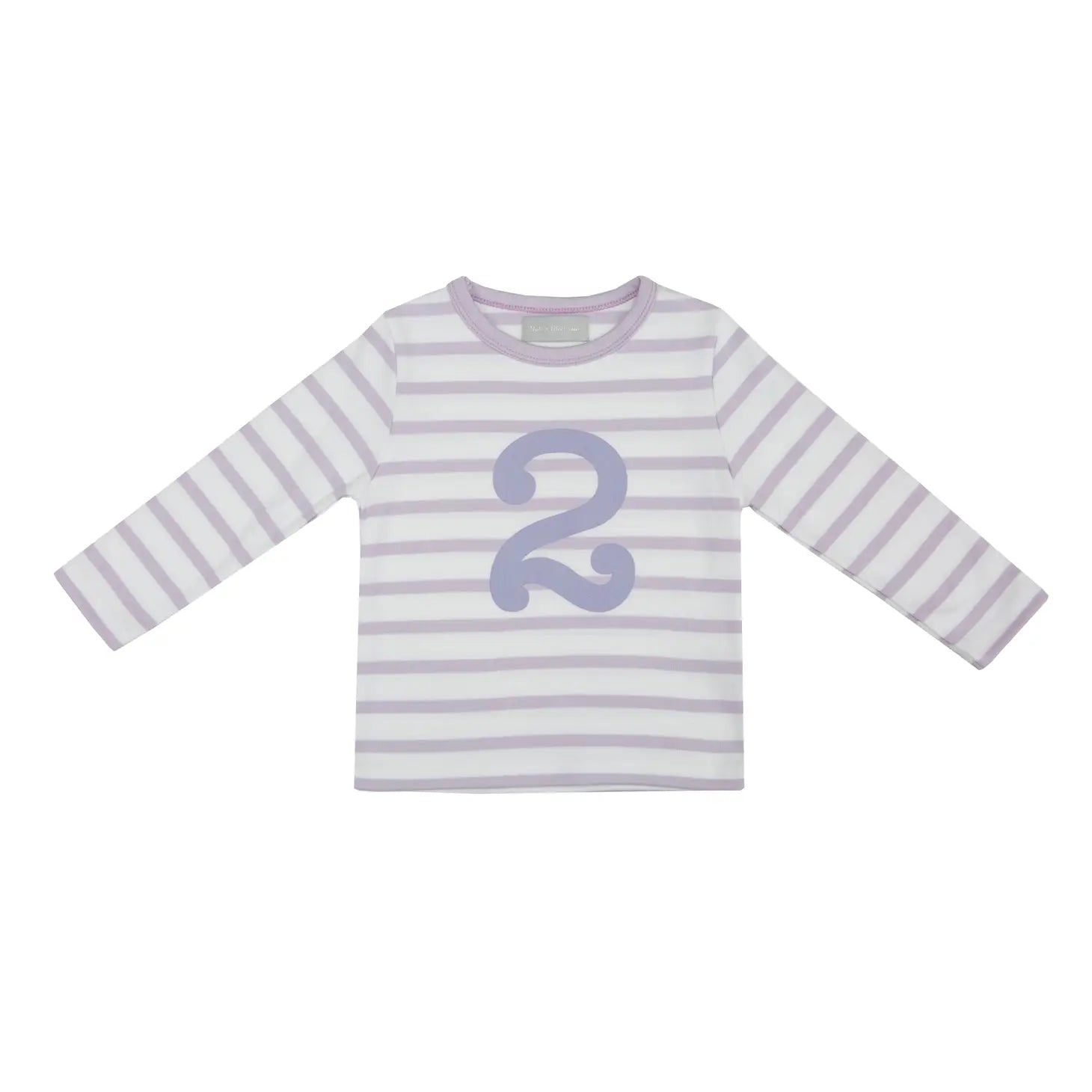 Bob & Blossom kids Breton striped number tee
