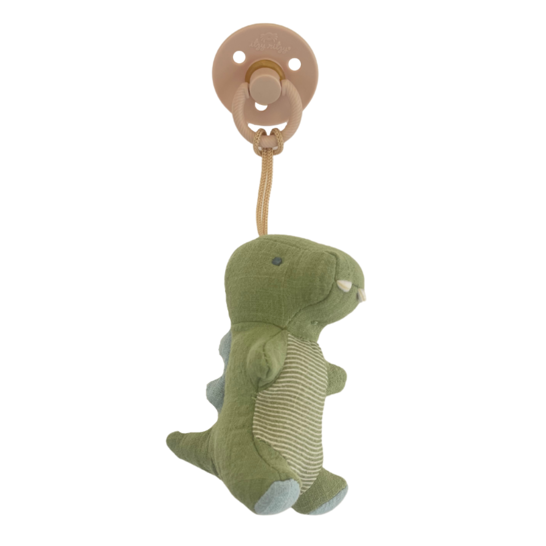 Itzy Ritzy bitzy pal natural rubber pacifier & stuffed animal
