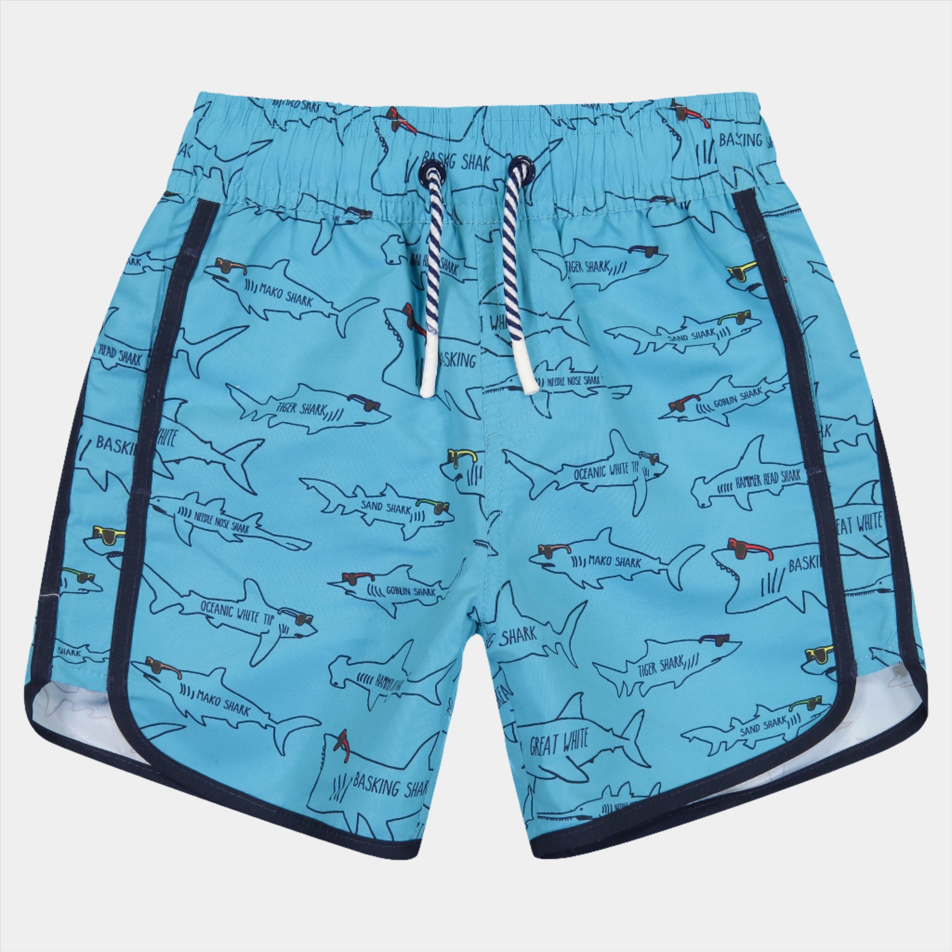 Andy & Evan boys shark swim trunks