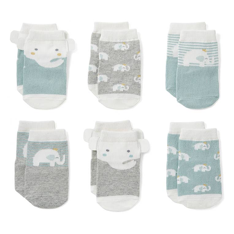 Elegant Baby 6-pack socks