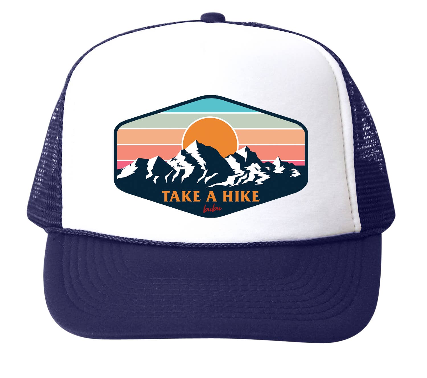 Bubu take a hike trucker hat